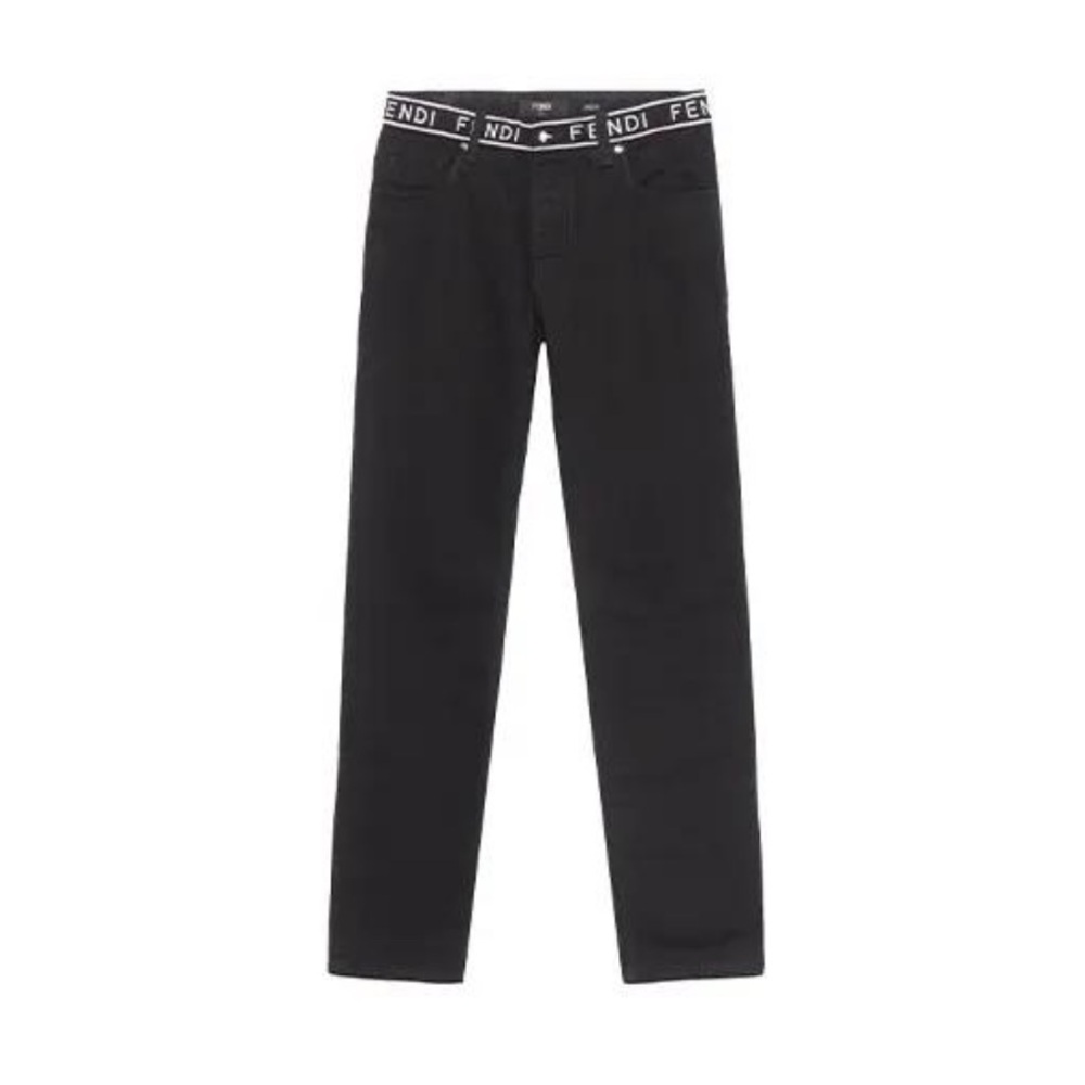 FENDI LOGO❤️100% Authentic Fendi Mens Black Denim Jeans/ size 34-34 brand new ❤️ - Picture 3 of 11